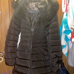 Women's Laundry Black Puffer Coat